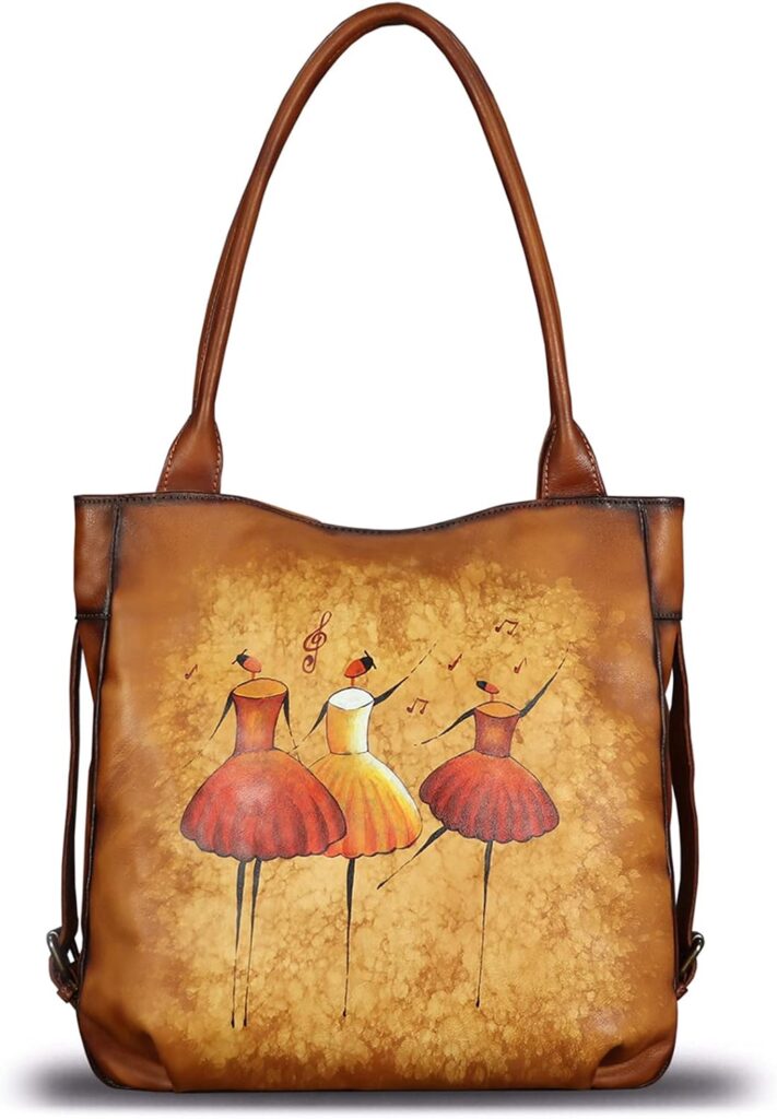 Genuine Leather Shoulder Bag Purse for Women Retro Top Handle Bags Handmade Vintage Crossbody Tote Handbags Purse