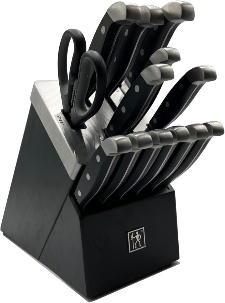 HENCKELS Statement Razor-Sharp 14-pc Self-Sharpening Knife Block Set, German Engineered Informed by 100+ Years of Mastery