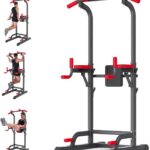 K KiNGKANG Power Tower Dip Station, Multi-Function Assistive Trainer Pull Up for Home Gym Muscle Building and Beginner Exercises,Load 450LBS