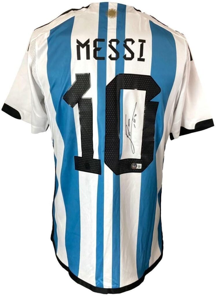 Lionel Messi Signed Argentina Adidas Soccer Jersey BAS AC97317 – Autographed Soccer Jerseys