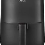 BELLA 3 Qt Touchscreen Air Fryer Oven and 5-in-1 Multicooker with Removable NonstickDishwasher Safe Crisping Tray and Basket, 1400 Watt Heating System, Matte Black