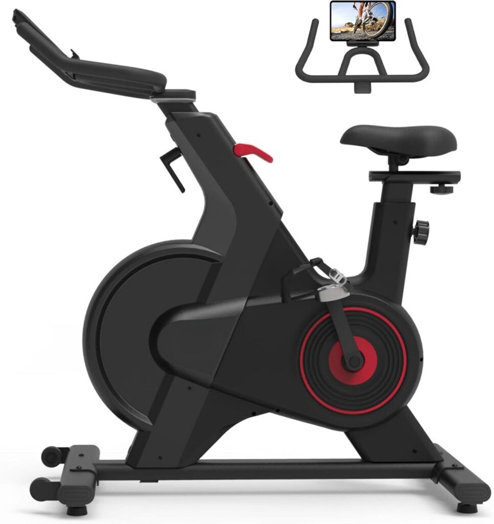 yoyomax Exercise Bike, Indoor Cycling Bike/Magnetic Stationary Bike, Stationary Bicycle – Fitness Stationary Bicycle Machine with Comfortable Seat Cushion & Digital Display with Pulse