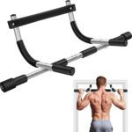 Pull Up Bar for Doorway, Upgrade Chin up Bar for Doorway Without Screws, Portable Strength Training Door Frame Pull-up Bars, Door Workout Bar with Foam Grips for Home