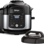 Ninja Foodi 11-in-1 6.5-Qt Pro Pressure Cooker, Air Fryer with Stainless Finish that Steams, Slow Cooks with 4.6-QT Crisper Plate, Broil Rack, Recipe Book, Pressure Cook, Steam, Slow Cook, Air Crisp.