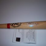 Joe Saunders Angels Ws Champs Uda/coa Signed Bat – Autographed MLB Bats