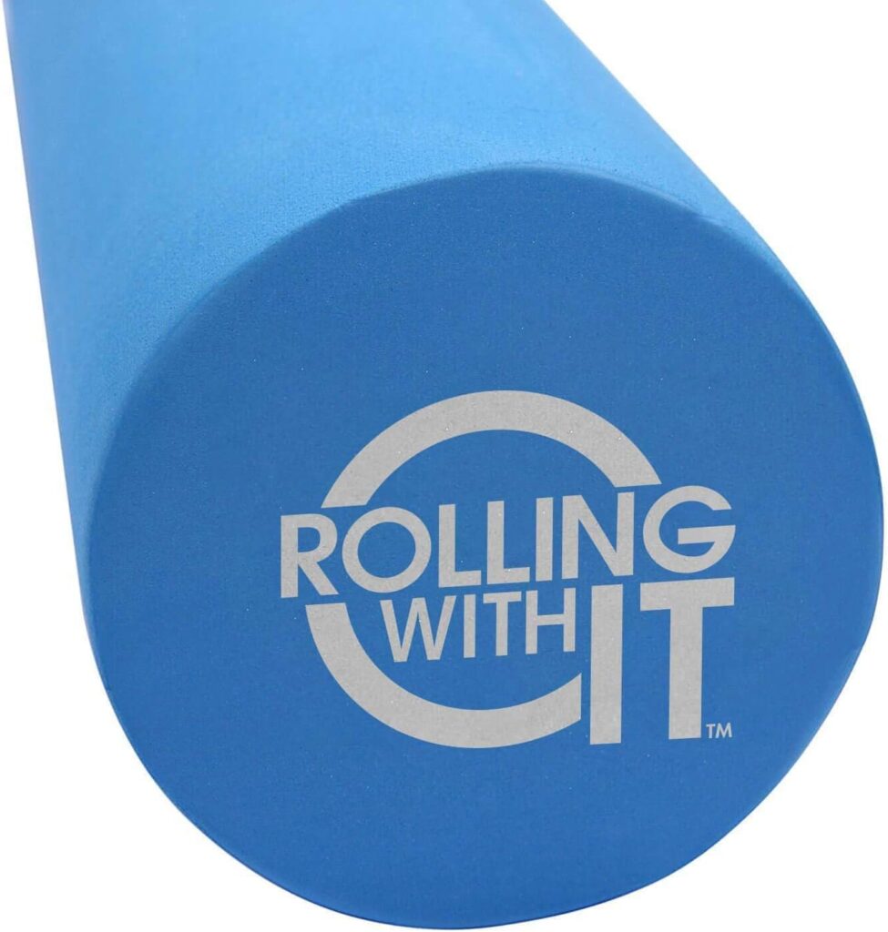 Rolling With It Foam Roller with High Density for Physical Therapy, Muscle Roller for Exercise and Muscle Recovery, Eco-Friendly Back Roller, Firm and Smooth Surface Massage Roller, Select Your Size