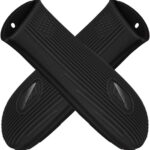 Cbiumpro 2-Pack Cast Iron Handle Cover, Silicone Heat Resistant Hot Cast Iron Skillet Pan Handle Covers Holder Sleeve
