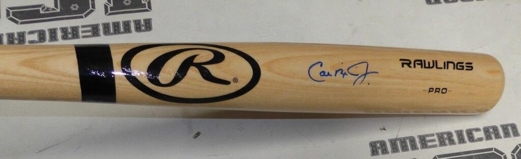 Cal Ripken Jr Signed Pro Model Baseball Bat PSA/DNA LOA Orioles HOF 07 Autograph – Autographed MLB Bats