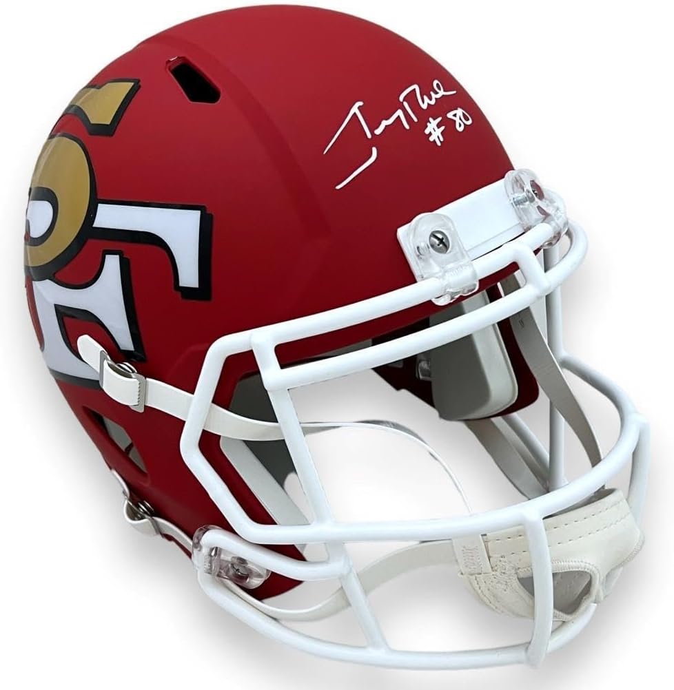 49ers Jerry Rice Autographed Signed Speed Rep AMP Helmet – Beckett – Autographed NFL Helmets
