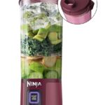 Ninja BC151CR Blast Portable Blender, Cordless, 18oz. Vessel, Personal Blender-for Shakes & Smoothies, BPA Free, Leakproof-Lid & Sip Spout, USB-C Rechargeable, Dishwasher Safe Parts, Cranberry Red