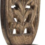 Handmade Unique Decorative Wooden Candle Holder Wall Sconce Tea Light Holder Wall Hanging Lamp Rustic Vintage Victorian Mid-Century Style Wall Mounted for Living Room Bedroom Hallway Home Decor