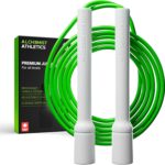 Jump Rope for Fitness, Adjustable 10ft Speed Jump Rope for Men, Women & Kids, Tangle Free Skipping Rope with Shatterproof Ergonomic Handles and Durable 5mm Cord, Ideal for Boxing, Cardio Training and Home Workouts