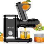 EMB Ironblade IBLJU30 Horizontal Slow Juicer, Quiet Motor, 70mm Wide Chute, Cold Press Juicer for High Juice Yield, Minimal Oxidation, Easy Clean-Up