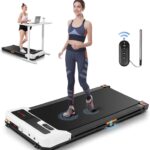 Walking Pad Treadmill – 3.0HP Quiet Under Desk Treadmill with Wide Running Belt, Portable Treadmills for Home/Office Small, LED Display & Remote Control for Walking, Jogging, Running