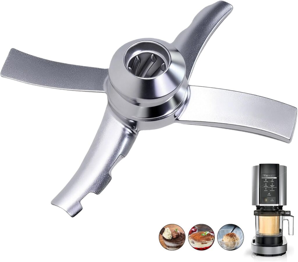 Replacement Paddle Blade for Ninja Creami NC300 Series Ice Cream Makers, Paddle Blade Replacement Compatible with Ninja NC299AMZ NC300 NC301 CN305A, Replacement for Ninja Creami Blade