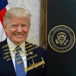 Presidential Gifts Donald Trump Personalized Portrait | Choose Any Message | 8×10 Photo Picture | Signed Custom Message