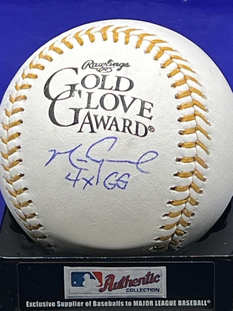 Mark Grace Chicago Cubs 4 X Glove Signed Glove Oml Baseball – Autographed MLB Gloves