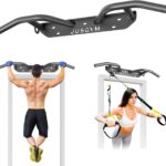 Wall Mounted Pull Up Bar – Heavy Duty Chin Up Bar, Pull-Up Bar Support Beam or Joist Mounted, Multifunctional Fitness Bar, 600LBs Capacity