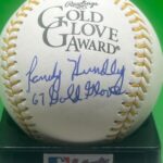 Randy Hundley Chicago Cubs 1967 Glove Signed Oml Glove Baseball – Autographed MLB Gloves