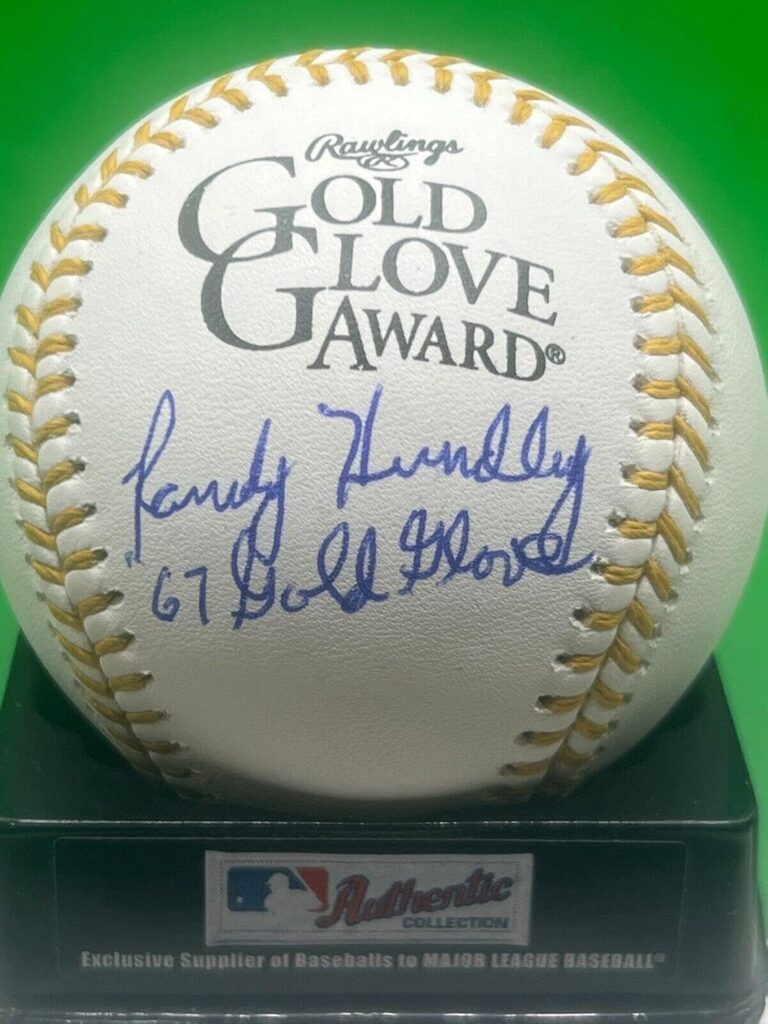 Randy Hundley Chicago Cubs 1967 Glove Signed Oml Glove Baseball – Autographed MLB Gloves