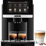 Zulay Magia Super Automatic Espresso Maker Machine with Grinder – 19 Fully Customizable Coffee Options, Auto Cleaning, Milk Foam System – for Latte, Cappuccino, Macchiato – Prime – Silver