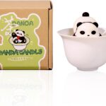 Snow Tea Scented Soy Candle – Handmade Panda Shape Home Decor, Plant-Based Wax Stress Relief Eco Gift, 10oz Long Lasting