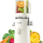 Cold Press Juicer, 2-in-1 Juicer Machines for Juice & Sorbet, with 5-Inch Wide Chute, High-Yield juice extractor for Fruits & Vegetables/High Nutrients/Reverse Mode/Easy to Clean