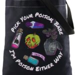 KUIYAI Witch Poison Shoulder Bag Singer Inspired Tote Bag WDW Villains Gift Song Lyrics Spooky Gift