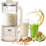 55oz Nut Milk Maker, Automatic Milk Maker with 20 Blades for Homemade Almond, Oat, Soy Milk, Plant-Based Milk, 10 in 1 Milk Maker Machine with Delay Start/Keep Warm/Self Clean/Boil Water