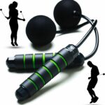 Weighted Cordless Jump Rope – Adjustable Length Ropes Ropeless Jump Rope For Beach Body – Eliminate Dad Bod With Indoor Jumprope – Cordless Jumping Rope Great For Improving Fitness In Small Spaces