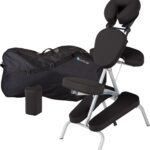 EARTHLITE Portable Massage Chair Package VORTEX – Portable, Compact, Strong and Lightweight incl. Carry Case, Sternum Pad & Strap (15lbs)