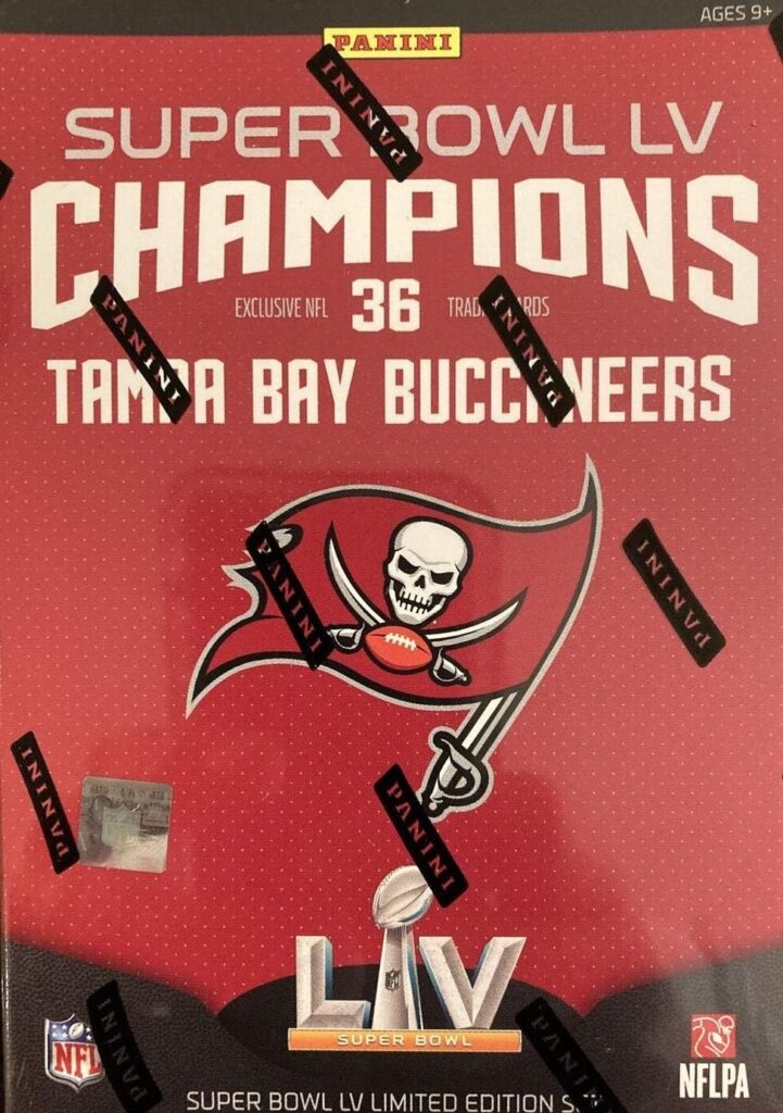 2021 Panini Super Bowl LV Tampa Bay Buccaneers Championship Set – 36 Cards Per Box
