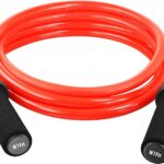 Weighted Jump Rope – (1.5LB) Solid PVC 12mm Diameter for Crossfit and Boxing – Heavy Jump Rope with Memory Non-Slip Cushioned Foam Grip Handles for Fitness Workouts Endurance and Strength Training