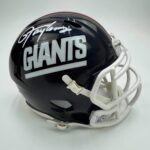 Autographed/Signed Lawrence Taylor New York Giants Retro Mini Football Helmet Beckett BAS COA