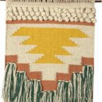 Primitives by Kathy Gypsy Hand Woven Wall Hanging, 14″ x 25″, Yellow/Green, 8541857714