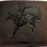 Mayan Corner – Authentical leather handcrafted wallet, distressed bifold wallet, classic gift for dad – Cowboy