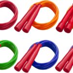Champion Sports 7 Foot Licorice Jump Rope for Fitness, Assorted Colors – Speed Jump Ropes with Contoured Handles for Exercise, Cross Training, Boxing – Single Premium Skipping Rope for Kids, Adults