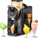 HiCOZY F3 Slushie Machine & Soft Serve Ice Cream Machine, No Ice Needed, Self-Cleaning, 5 Presets for Soft Serve, Frozen Drink, Milk Shake, Margaritas, Frappés and More