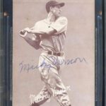Mickey Vernon Beckett BAS Signed 1947-66 Exhibits BAT Rookie Autograph