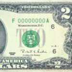 Men’s Handcrafted Faux Leather Flip ID Bifold Wallet Two Dollar Bill