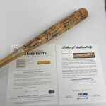 2004 Boston Sox World Series Champs Team Signed Baseball Bat PSA DNA Beckett – Autographed MLB Bats