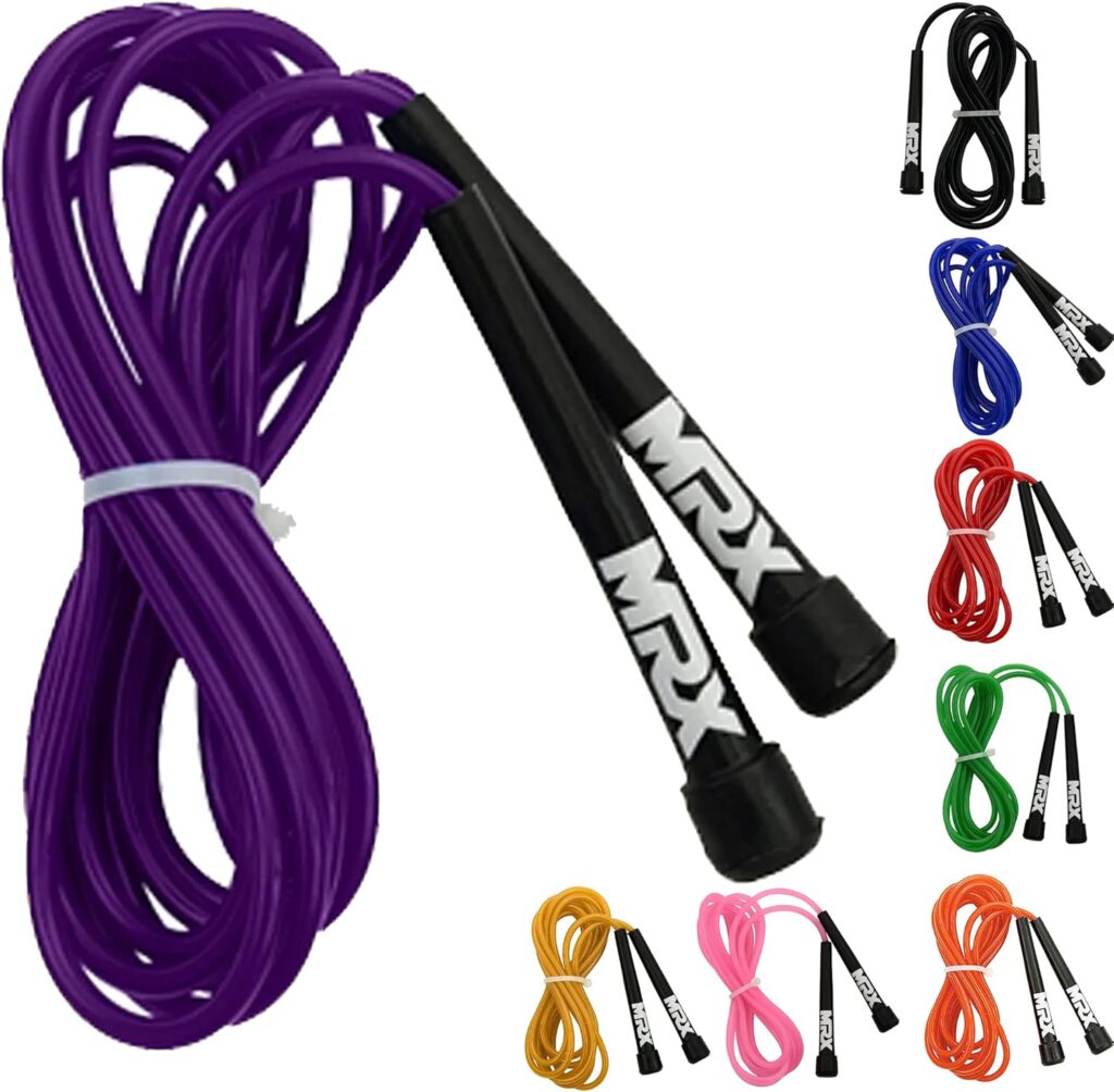 MRX 9″ PVC Jump Rope for Cardio Fitness – Versatile Jump Rope for Both Kids and Adults – Great Jump Rope for Exercise