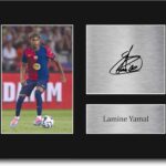 HWC Trading Lamine Yamal Barcelona Gifts Printed Signed Autograph Picture for Soccer Fans and Supporters – US Letter
