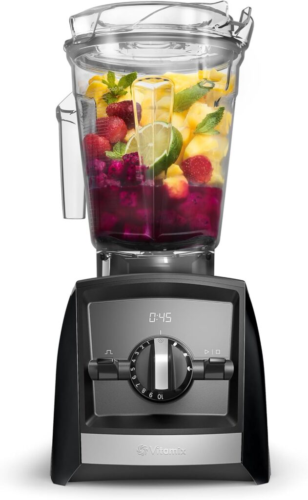 Vitamix A2500 Ascent Series Smart Blender, Professional-Grade, 64 oz. Low-Profile Container, Black (Renewed)
