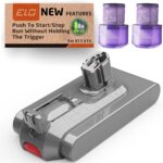 Auto Trigger V11 V15 Battery for Dyson V11 Vacuum and V15 Vacuum Cleaner SV15 SV22 SV47 (Not for Screws Insallation Style Vacuums) – Built in Trigger Lock with BMS – Advanced BMS for Easy Operation