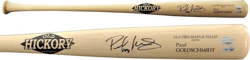 Paul schmidt New York Yankees Autographed Old Hickory Bat – Autographed MLB Bats