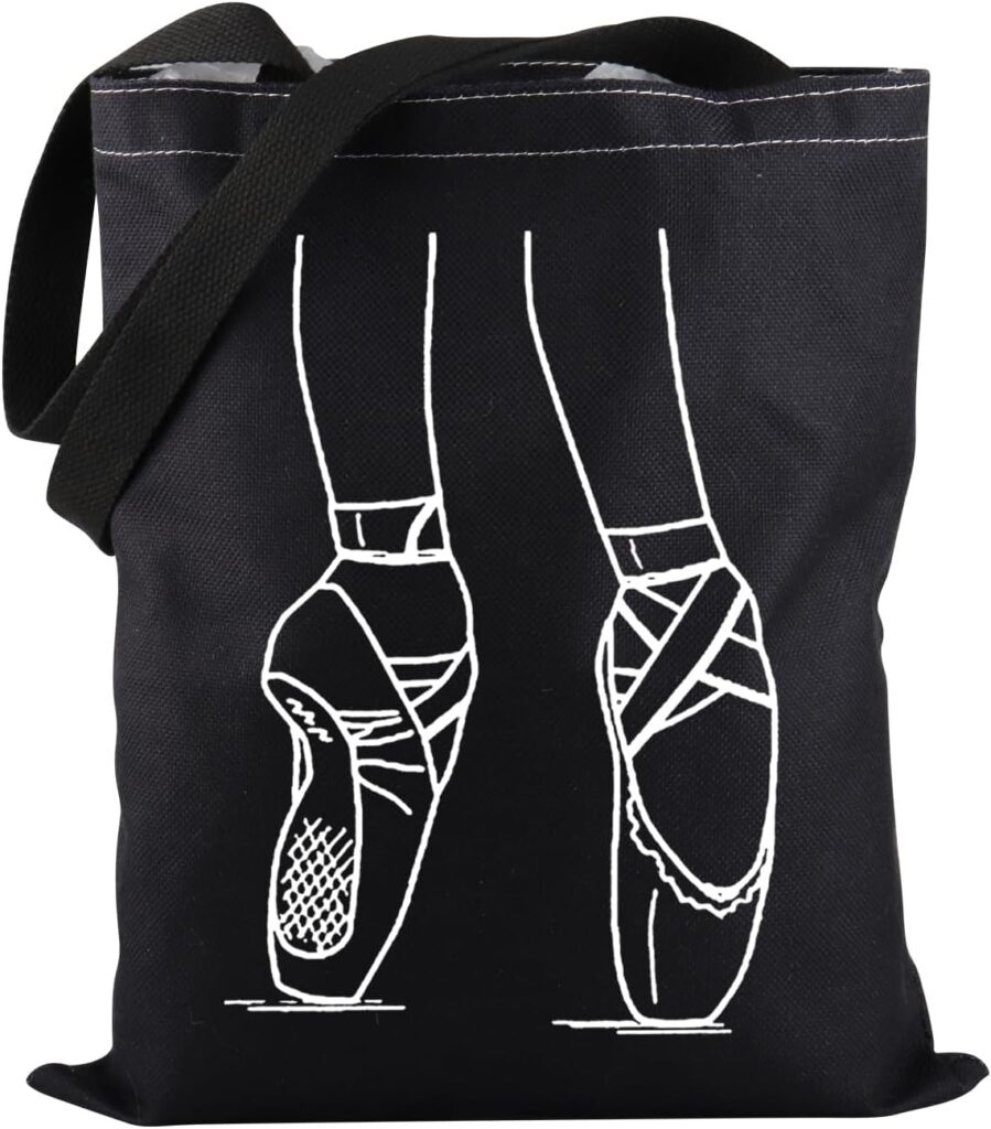 PWHAOO Ballet Dance Tote Bag Ballet Teacher Tote Bag Ballet Dance Lover Gift Professional Ballet Dancer Gift