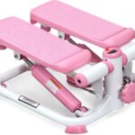Sunny Health & Fitness Mini Steppers for Exercise at Home, Stair Step Workout Machine, Full Body Cardio Equipment, with Optional Free SunnyFit App Connection and Resistance Band