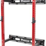 Fitvids Power Rack Squat Stand, 1000 Pound Capacity 3“ x 3” for Home & Garage Gym with J-Hooks, Multiple Styles