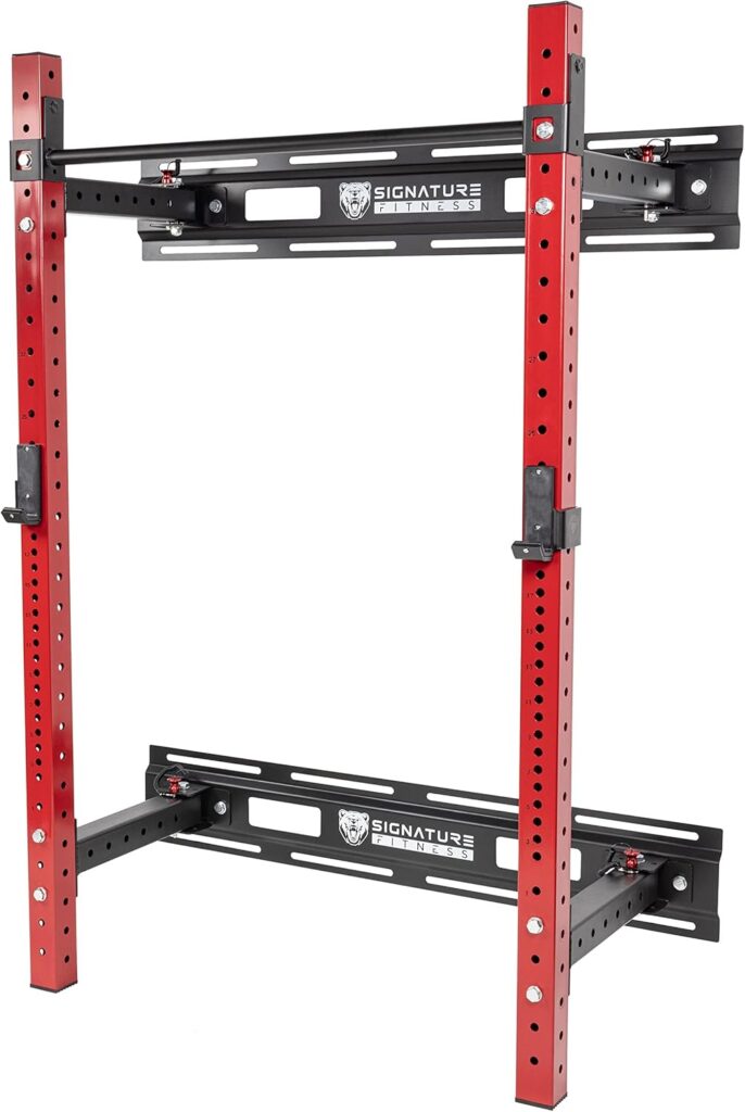 Fitvids Power Rack Squat Stand, 1000 Pound Capacity 3“ x 3” for Home & Garage Gym with J-Hooks, Multiple Styles